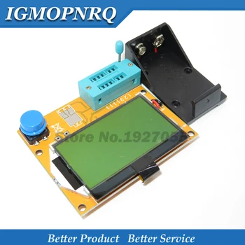 

Transistor Tester LCR-T4 Mega328 M328 Multimeter Diode Triode Capacitance ESR Meter MOS/PNP/NPN L/C/R+ battery holder