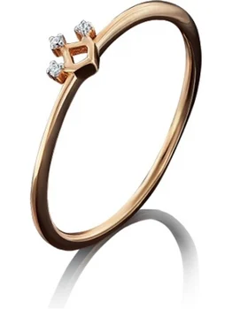 

Yuz platinum red gold cubic zirconia ring