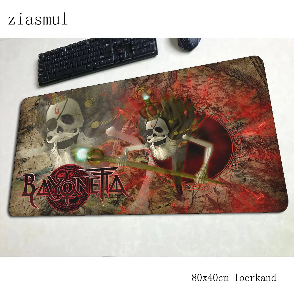 Bayonetta коврик для мыши 80x40 см игровой коврик для мыши с изображением Рождественские подарки офисный ноутбук с алюминиевым корпусом стол коврик лучшие padmouse игры pc gamer коврики