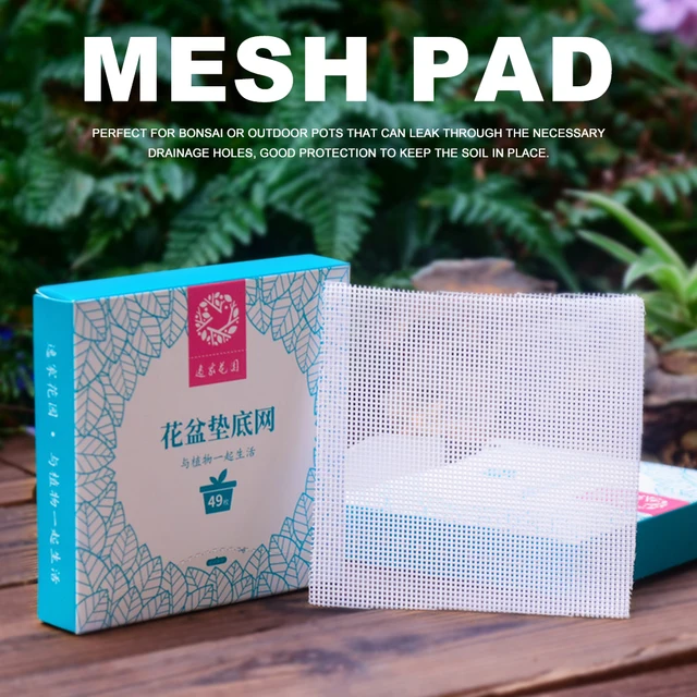 Növényi Vízelvezető Képernyők Üvegszálas Négyzetek Hordozható Szivárgásálló Bonsai Korróziógátló Tömítés Virág Edény Hálófenék Alsó Rács Szőnyeg - Image 2