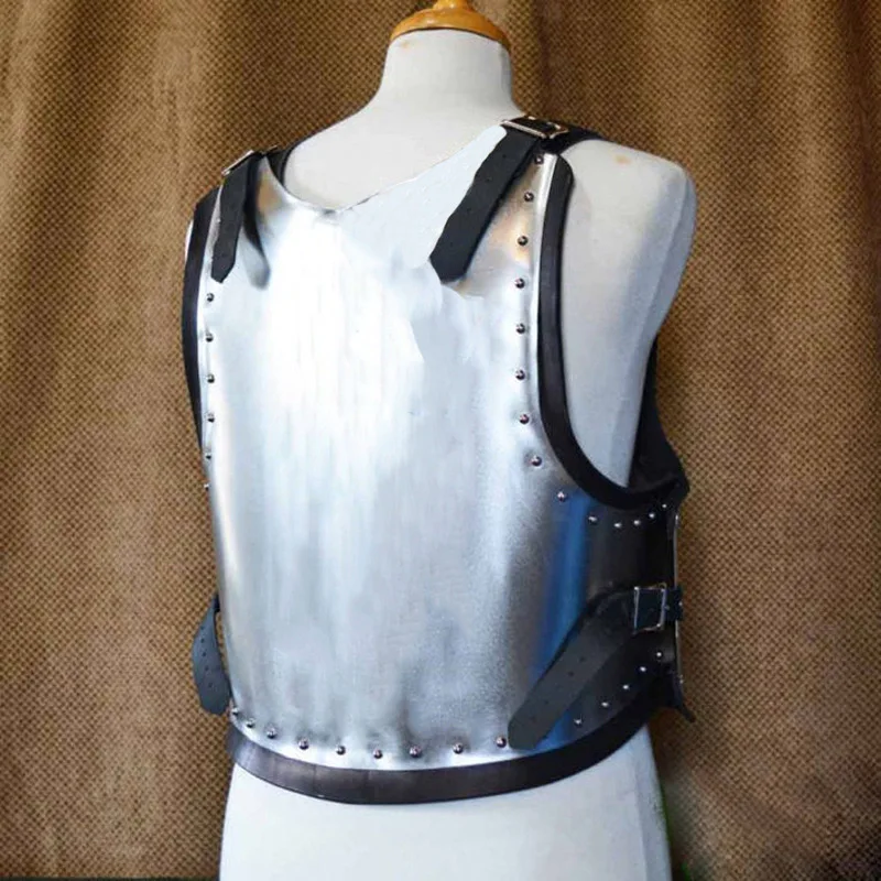 Medieval Breastplate Leather Armor Rivet Vest Audlt Larp Cosplay Outfit