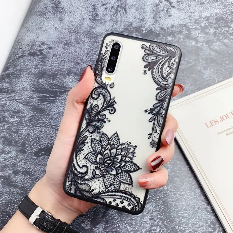 YBD роскошный кружевной Цветочный чехол для huawei mate 20 lite чехол для Honor 10 lite 8X huawei p30 pro P20 lite чехол Funda Coque