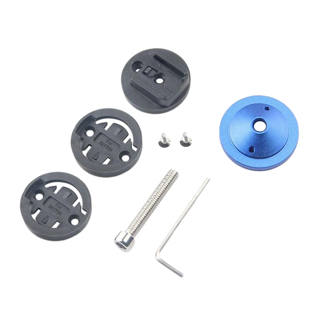 Aluminium Alloy Bicycle Stem Top Cap Computer GPS Stopwatch Mount Holder for Garmin