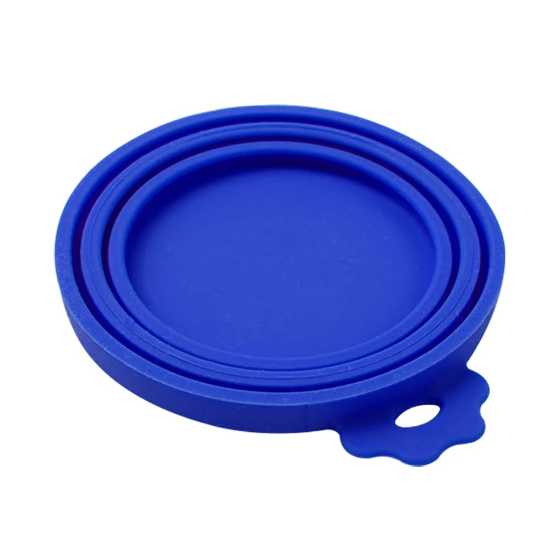 Dark Blue Консерва с едой для животного крышка/силиконовая крышка жестяной банки для собаки и кошки силиконовая форма ПЭТ пищевая Крышка силиконовая постельное белье крышка бутылки для хранения - Цвет: Dark Blue