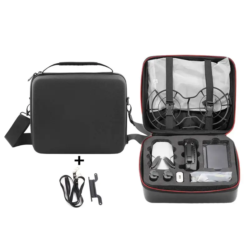 Buy Nylon/PU Carry Case Storage Shoulder Bag with Remote Lanyard for DJI Mavic Mini