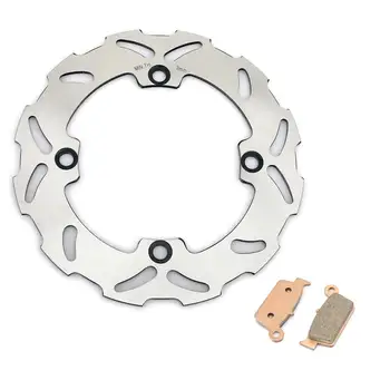 

BIKINGBOY Wavy Rear Brake Disc Disk Rotor Pads For Honda CR 125 R 1989-1997 CR 250 R 1989-1996 CR 500 R 1989-2001