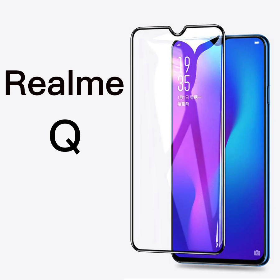 GFAITH для Realme 3 Защитная пленка для экрана, 3D Полностью закаленное стекло для экрана для Realme 3 Pro 2 Pro C2 стекло Realme 5 Pro X2 Pro - Цвет: Relame Q