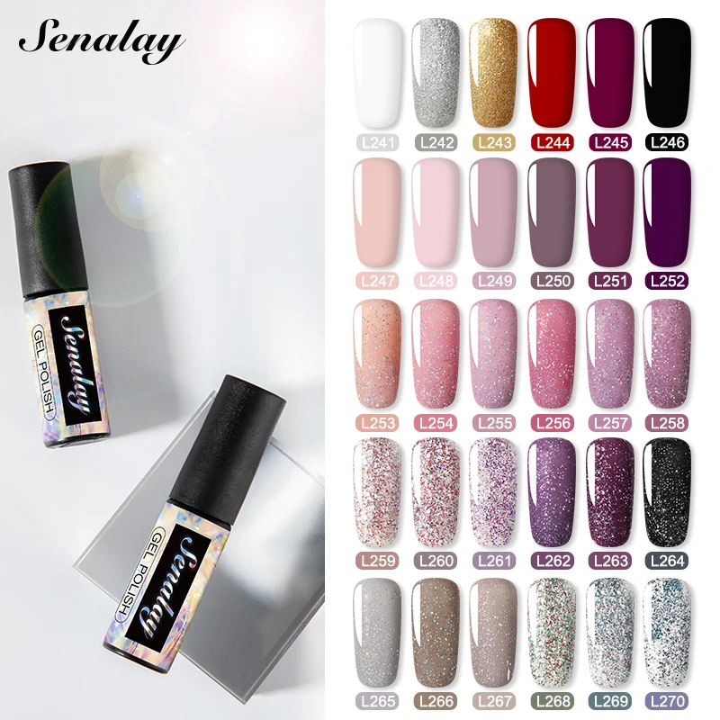 Senalay Nail Гель-лак для ногтей Hybrid дизайна маникюрный полуперманентный декоративный