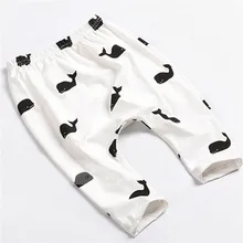 4 цвета; длинные штаны с принтом; новые детские штаны; милые повседневные хлопковые брюки с рисунком Кита для детей; сезон весна-осень