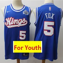 /20 Новинка А+++ Сакраменто Молодежный взрослый#5 de'aararon Fox детский трикотаж