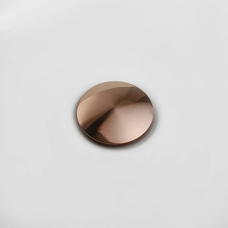 Bathroom Basin Sink Drainer sink drain strainer,basin drain cover Bagnolux Rose Gold Corrosion Resistance Of Round Hole Easy To Clean Brass Bathroom Sink Drainer