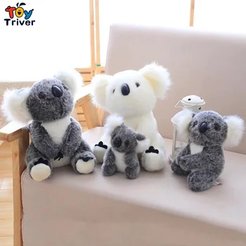 1pc Kawaii Australia Koala Koalas Bear Plush Toy Triver Stuffed Animals Doll Mom Baby Kids