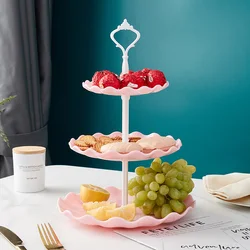 European Macaron Restaurant Multi-layer Fruit Plate Three-layer Cake Plate Dessert Table Wedding Dessert Fruit Plate Rack European Macaron Restaurant Multi-layer Fruit Plate Three-layer Cake Plate Dessert Table Wedding Dessert Fruit Plate Rack
