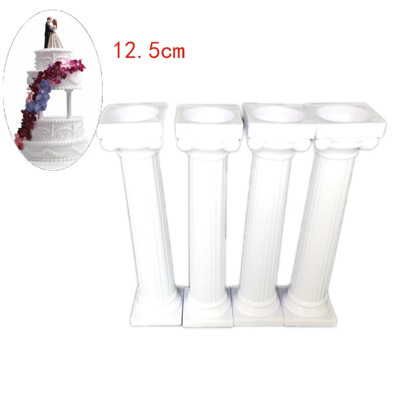 4PcsSet Multi-layered Cake Mold Roman Column Shape Cake Support Stand Decorate Pillars Wedding Cake Mould Pastry Baking Tools2