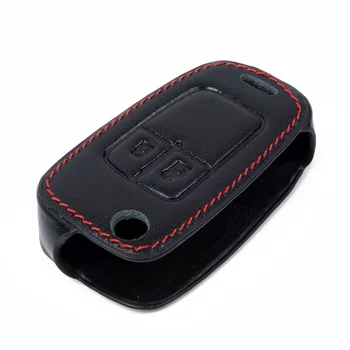 

Replacement W/ Buckle For Opel Astra J For Corsa D Zafira Car Remote Control Leather Zinc Alloy Fob Accessories