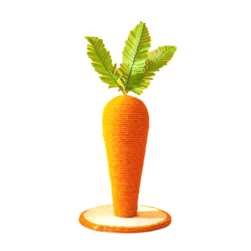 Sisal Carrot Cat Toy Grinding Claw Tickle Climbing Frame Scratching Post Scratcher Pet Product Home Decor | Дом и сад