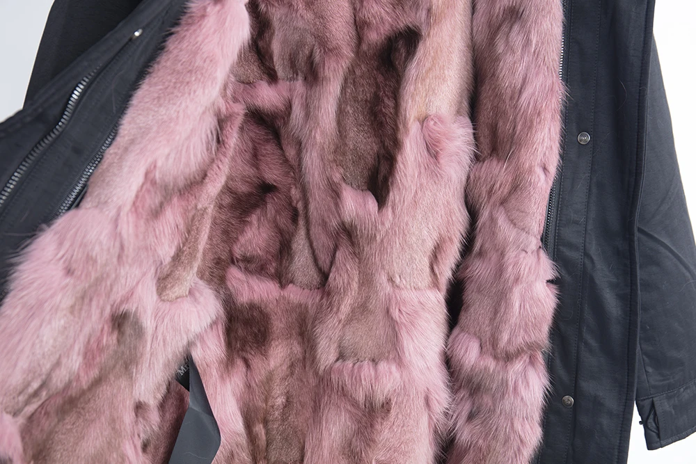 new winter coat women parka real fur lining real fox fur collar hooded real fur coat hooded thick warm waterproof parkas