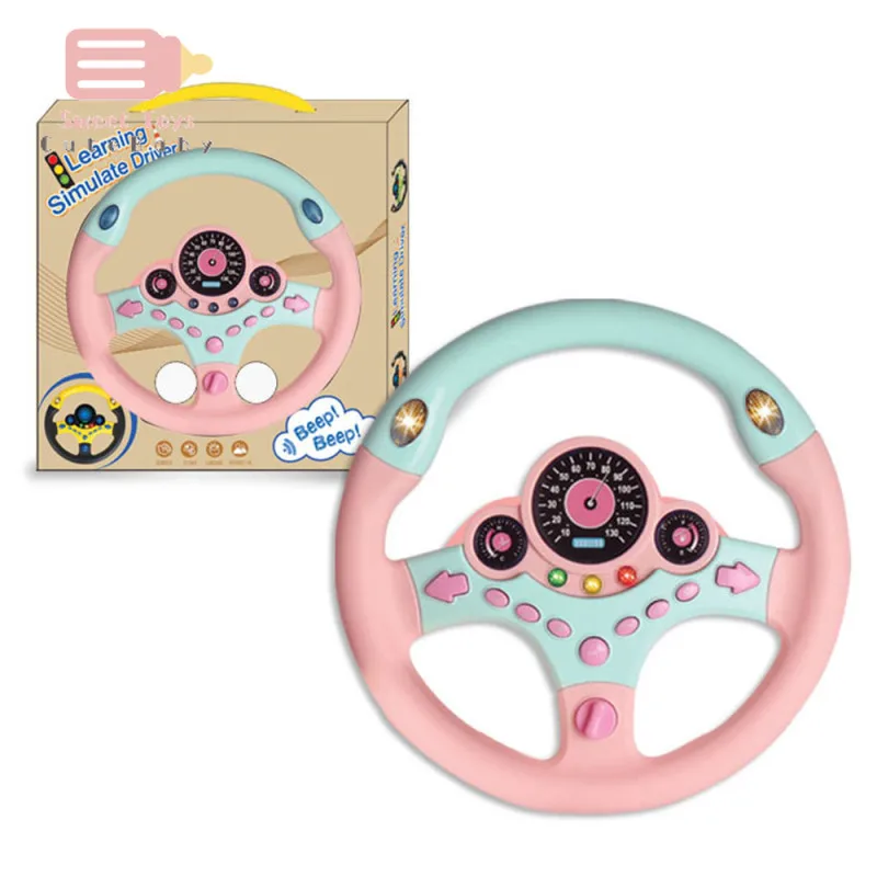 

Toy Car Wheel Kids Baby Interactive Toys Children Steering Wheel with Light Sound Simulation Driving Car Toy Education Toy Gift