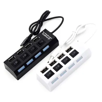

Usb High Speed 4-Port Hub Independent Switch Hub Four-Bit Splitter Hub Usb Multi-Interface Hub Professional