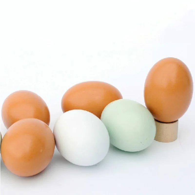 1 шт. DIY Имитация деревянных яиц ролевые игры игрушка кухня еда яйца расписные каракули яйца играть шутка творческие подарки игрушки для детей