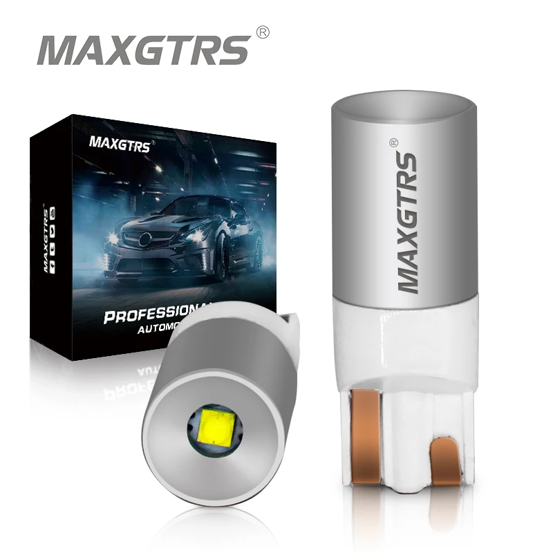 2 Xenon White T10 CREE LED Bulbs For Car Parking Positon Lights 168 194 2825 W5W 2 Xenon White T10 CREE LED Bulbs For Car Parking Positon Lights 168 194 2825 W5W