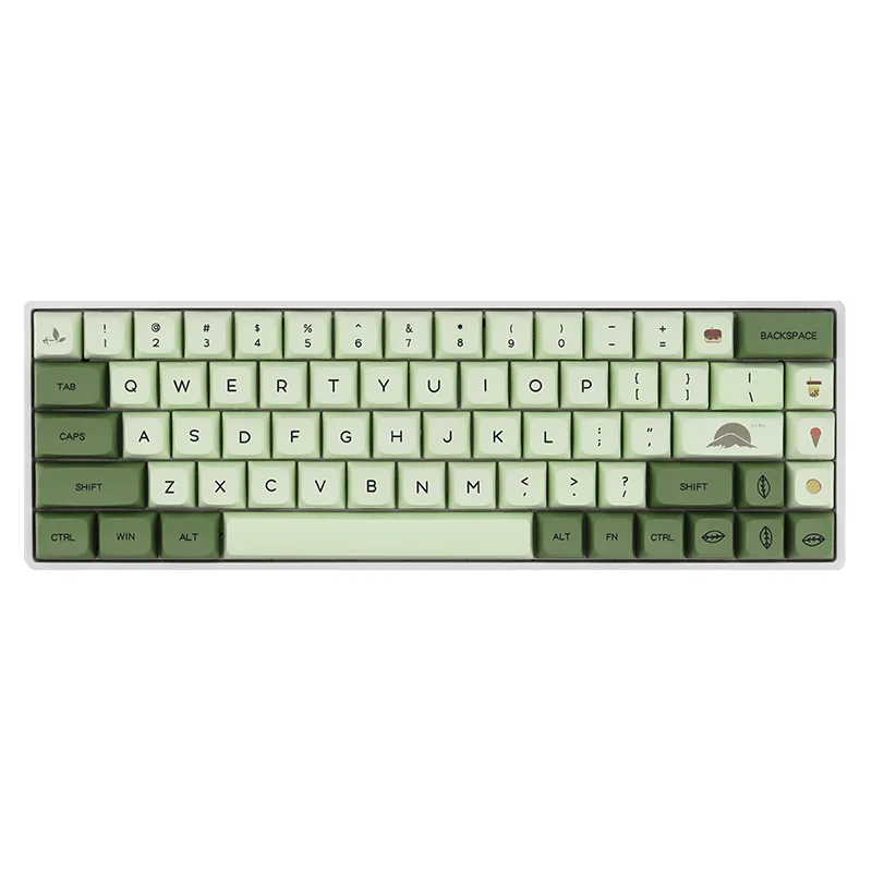 PBT Keycap 124 Keys English Japanese Matcha Personalized Keycaps DYE-SUB XDA Profile For Cherry MX Switch Mechanical Keyboard | Компьютеры