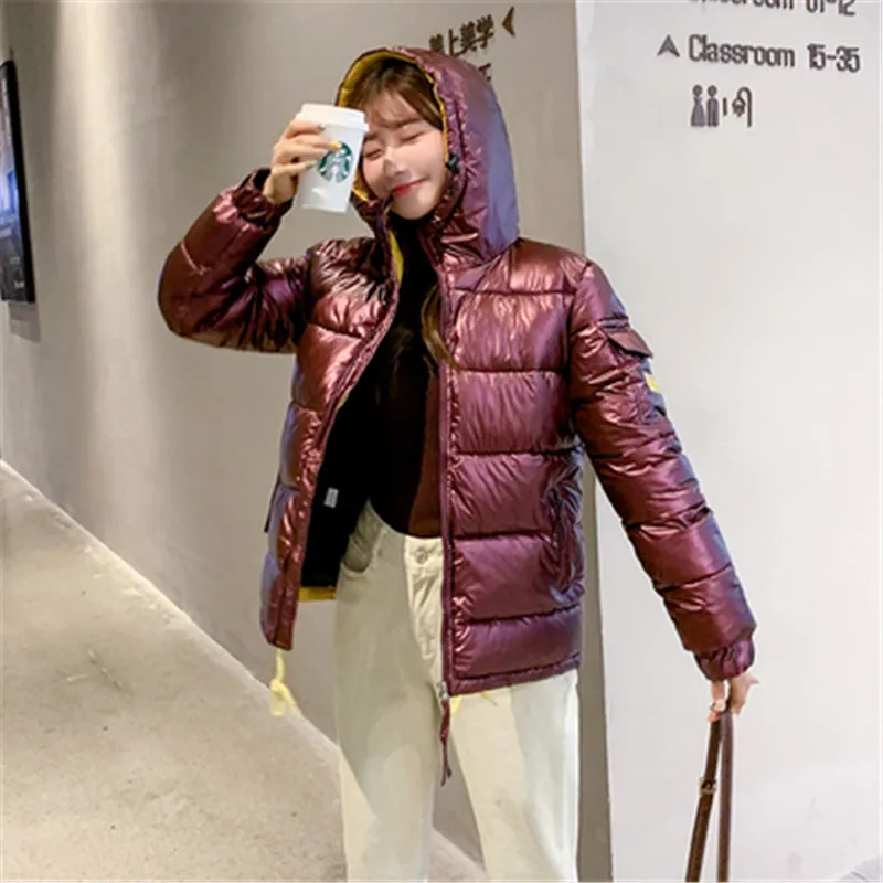 nueva chaqueta de invierno para Niza, Chaqueta corta de algodón para mujer, chaqueta de moda, ropa casual de algodón corto