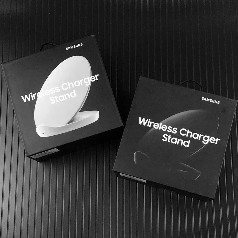 Оригинальное Беспроводное зарядное устройство samsung Qi Быстрая Зарядка адаптер для Galaxy S10 S9 S8 Plus Note 10+ 9 8 iPhone X XR XS 8EP-N5100