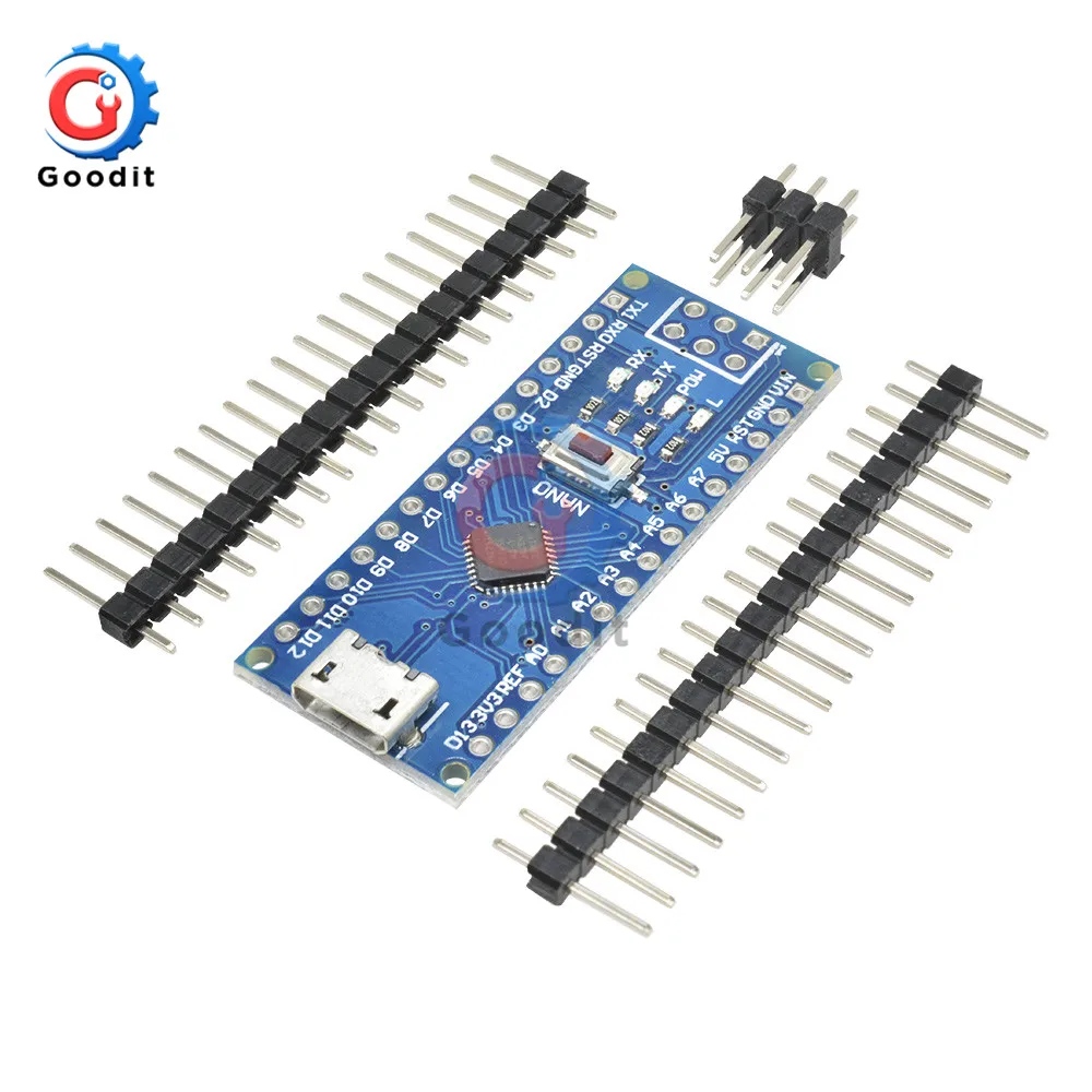 Micro USB/type-C адаптер CH340 Nano V3.0 ATMEGA328P-MU ATMEGA328 микроконтроллер макетная плата для Arduino