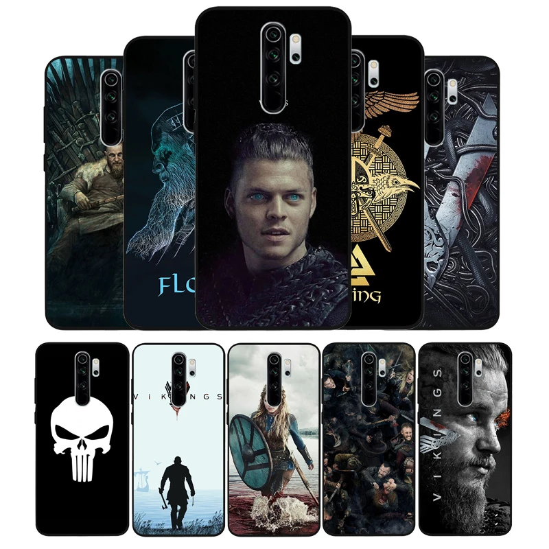 Ragnar Lothbrok Vikings Black TPU Silicone Soft Phone Case For Redmi 4A 4X 7A 5 Plus 6 Pro NOTE 9 7 8 4 | Мобильные телефоны и