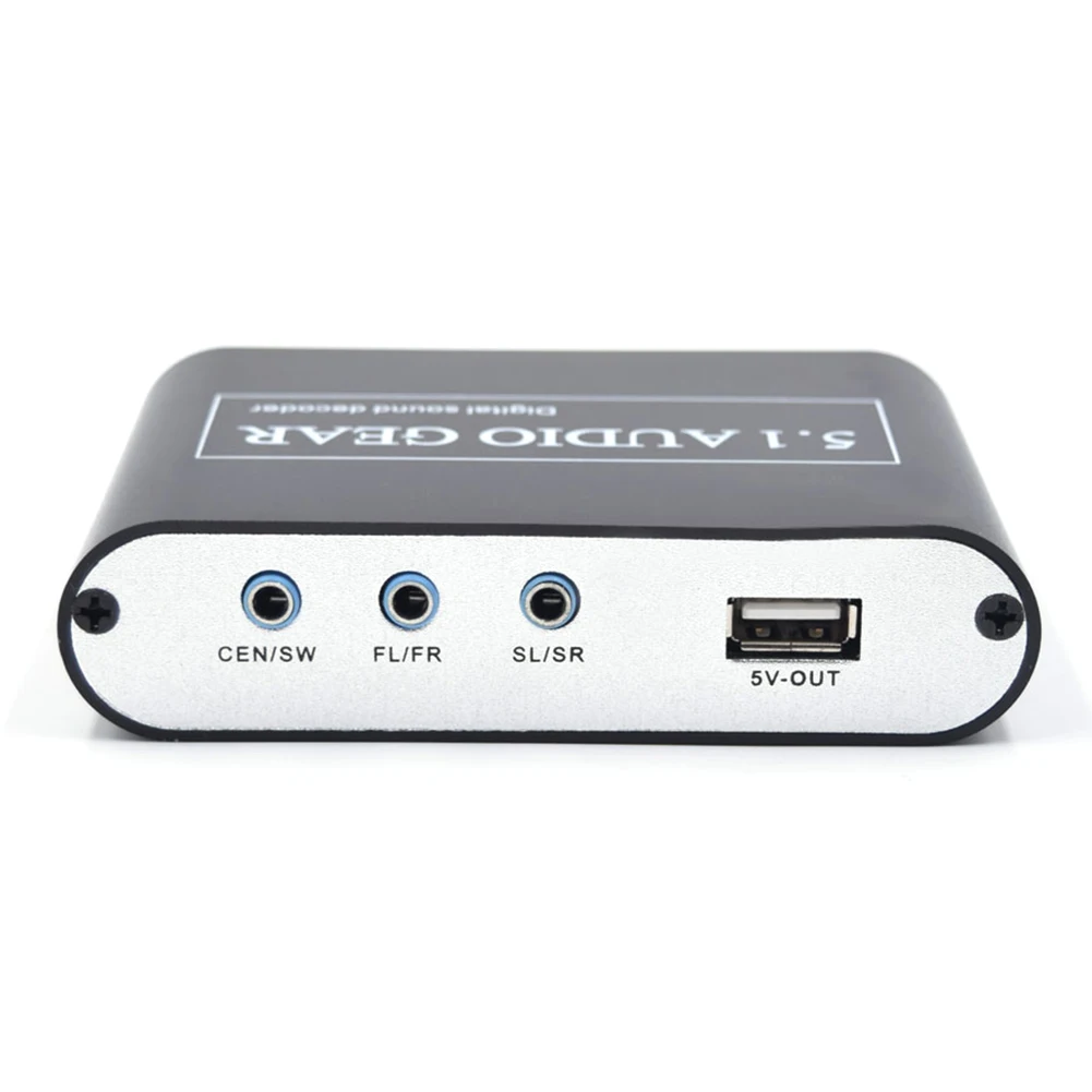  5.1 Audio Gear Digital Sound Audio Decoder Digital To Analog Audio Decoder DAC Optical Coaxial USB 
