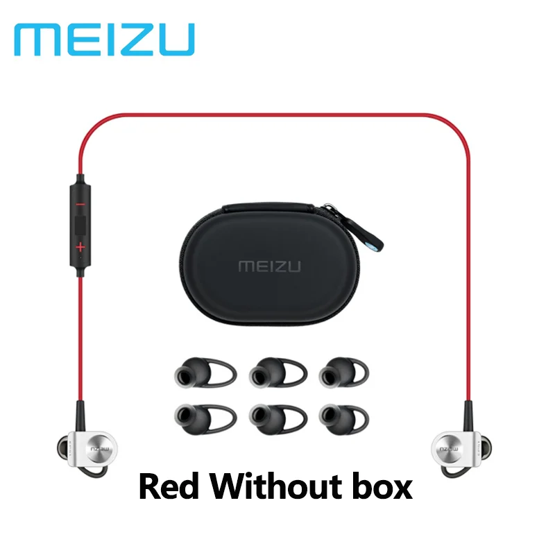 Meizu EP51, Bluetooth наушники, Спортивная гарнитура, беспроводные наушники, Bluetooth, стерео гарнитура, в уши, APT-X, с микрофоном - Цвет: RedBlack without box