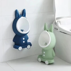 Bebê crianças coelho mictório balde potty treinamento toalete suporte vertical menino xixi banheiro wall mounted viagem criança divisão portátil