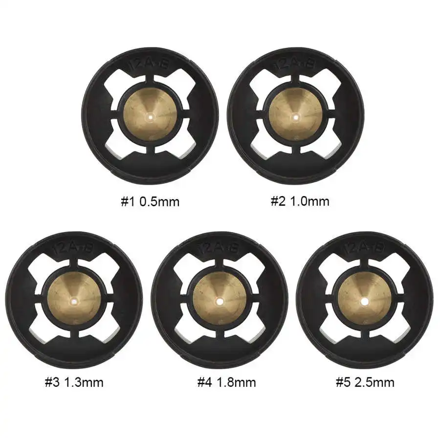 Airbrush Nozzle 0.5/1.0/1.3/1.8/2.5mm High Quality Brass Painting Sprayer Tip Old Damaged Replacement