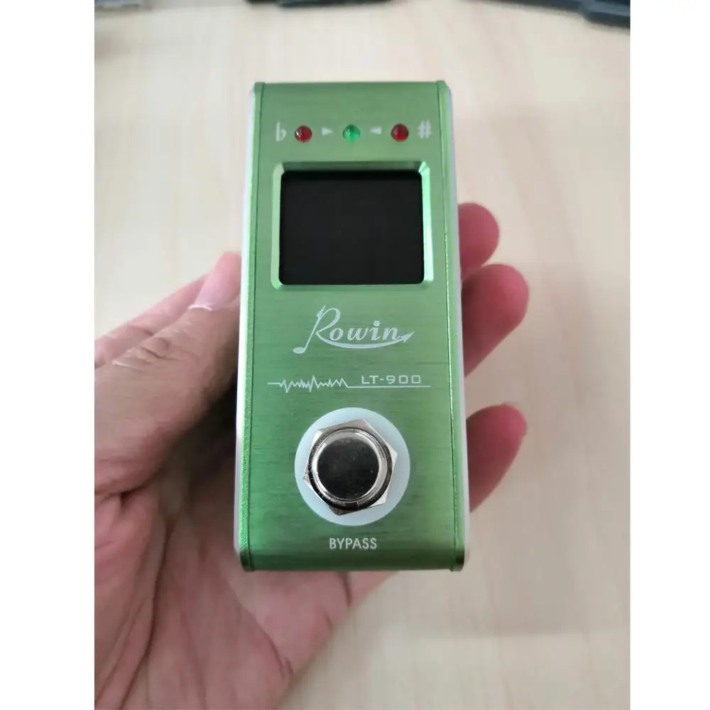 Rowin LT-900 педаль тюнера для гитары Высокая точность Чрезвычайно быстрая настройка ультра широкий задний светильник ЖК-дисплей