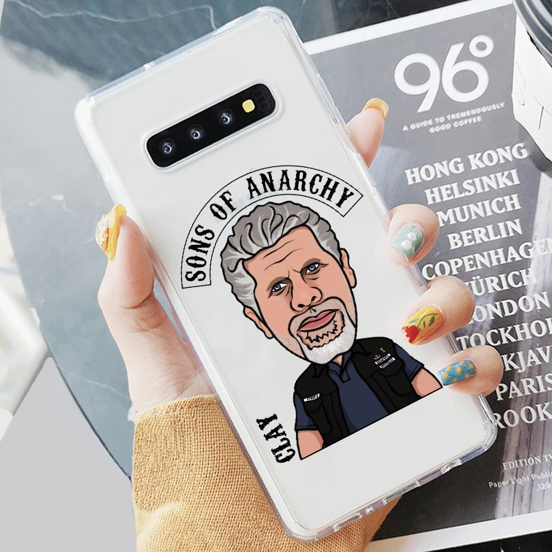 Американский ТВ сыновья анархия мягкий прозрачный чехол для телефона Fundas Coque для samsung A5 A50 S7 S9 S8Plus S10 A6 A8P Note8 - Цвет: TPU