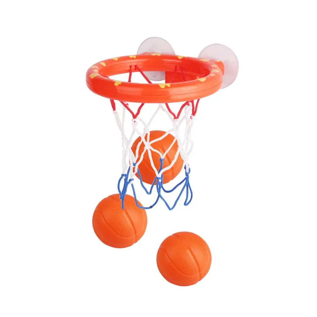 Cute Kids Adults Portable Suction Cup Mini Toy Basketball Hoop Net Ball