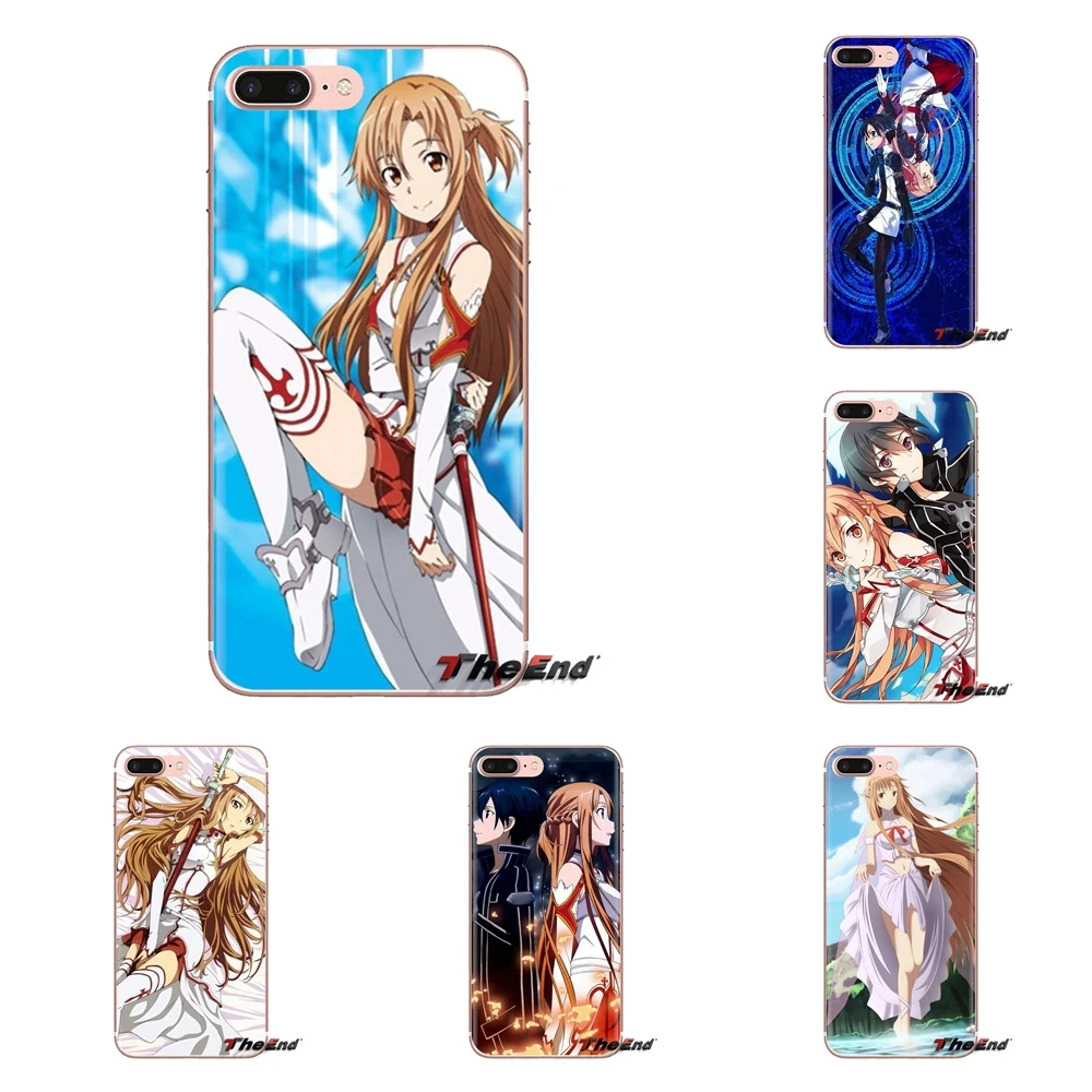 SWORD ART ONLINE ASUNA Transparent Soft Cases Covers For Xiaomi Redmi 4 3 3S Pro Mi3 Mi4 Mi4i Mi4C Mi5 Mi5S Mi Max Note 2 |