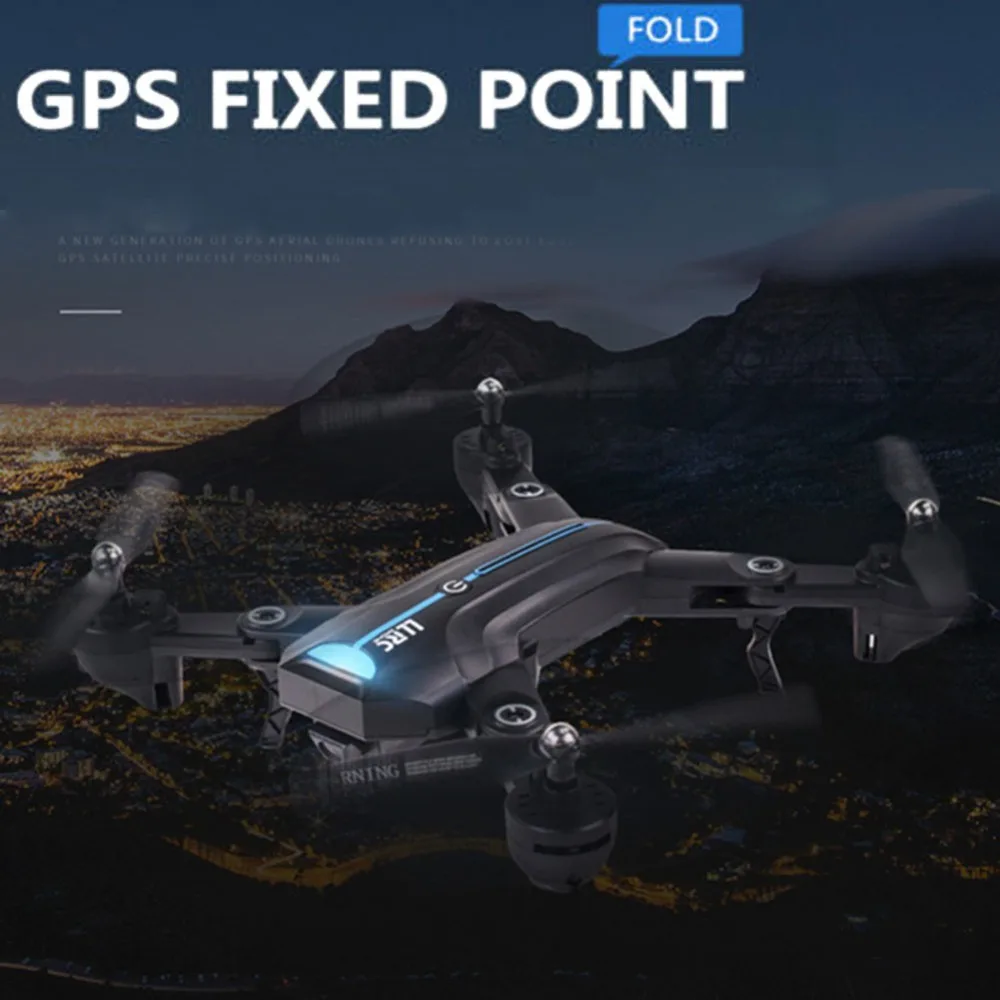 A6 gps Дрон HD 1080P широкоугольный Высокий режим удержания 300 м большой расстояние складной Безголовый режим 4CH гироскоп самолет Дети Рождественские подарки