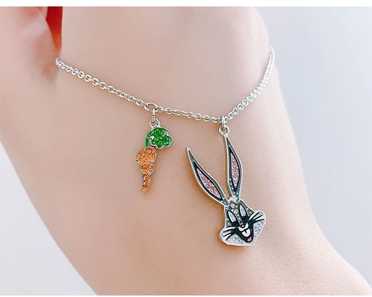 Высокое качество, оригинальное ожерелье SWA 5487626 LOONEY ttes, милый мультяшный кролик, модное, индивидуальное, DIY ожерелье, женское ювелирное изделие, подарок