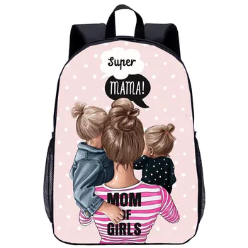 

Supper Mam Printing Backpack Cute Image Print Large School Back Pack Kids Children Teenager Girls Book Bag Customized