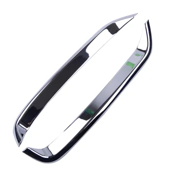 

New 2pcs Silver Rear Tail Fog Light Lamp Eyebrow Cover Trim Fit For Cadillac XT4 2018 2019