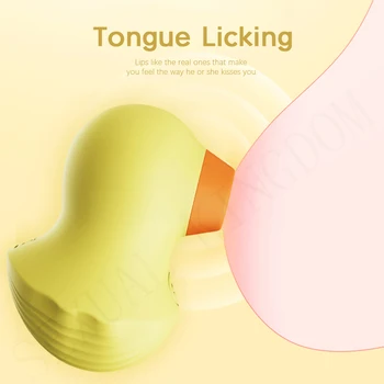 Sucking Vibrator Duck Vibration Sucker Oral Licking Blowjob Clitoris Stimulator Nipple Tongue Sucking Adult Sex Toy for Women Ma 2