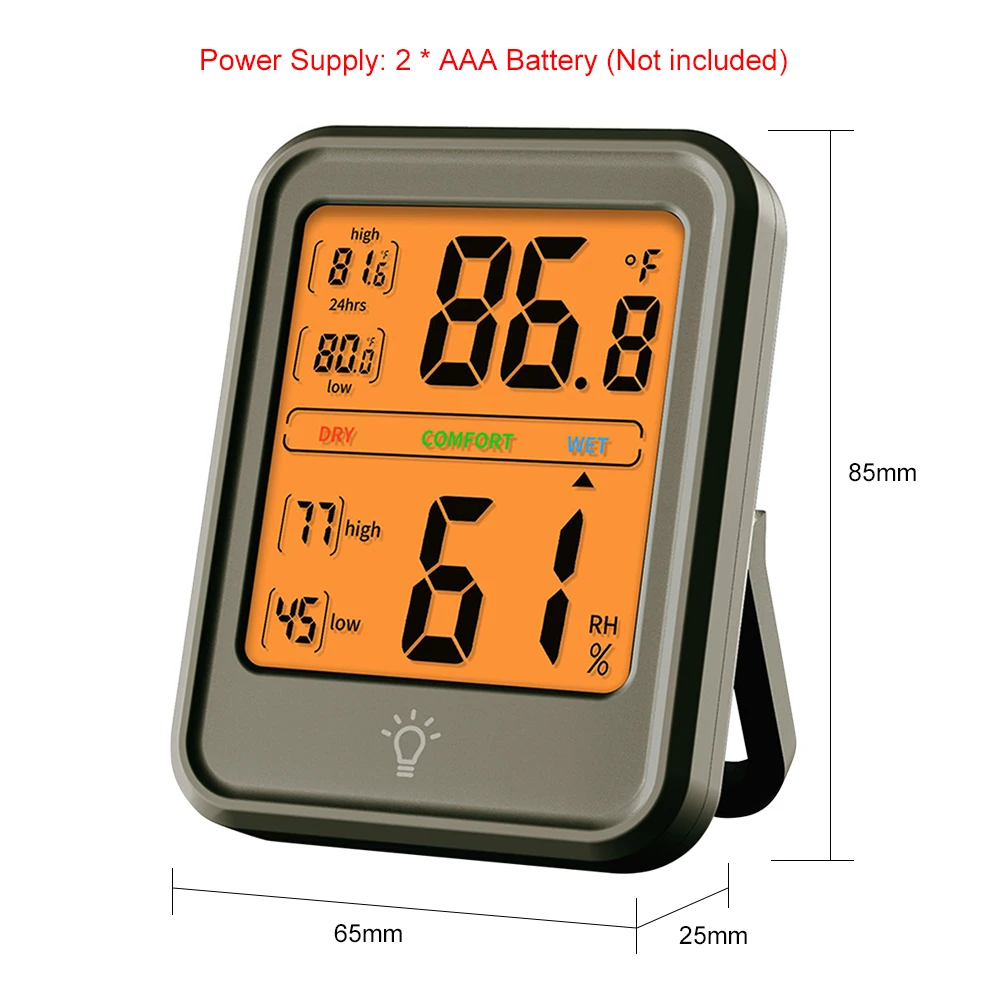 e umidade monitor com display lcd para estação meteorológica em casa