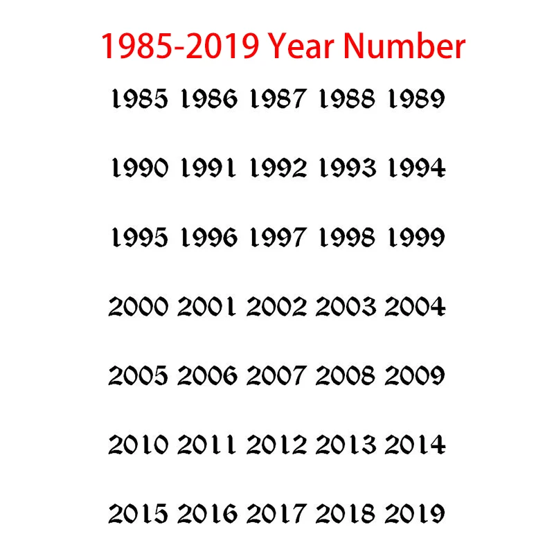 Персонализированные ожерелья с цифрами года для женщин на заказ 1994 года 1995 1996 1997 1998 1999 2000 подарок на день рождения от 1980 до