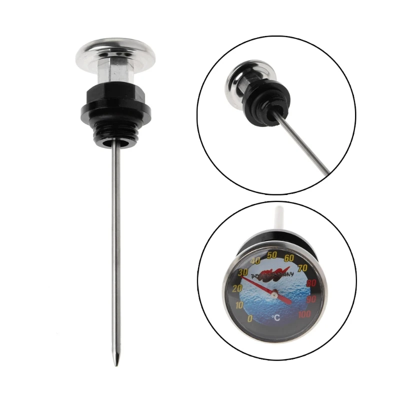 Motorcycle Dirt Pit Bike Parts Oil Cap Tank Temperature Gauge For 110cc 125cc | Инструменты