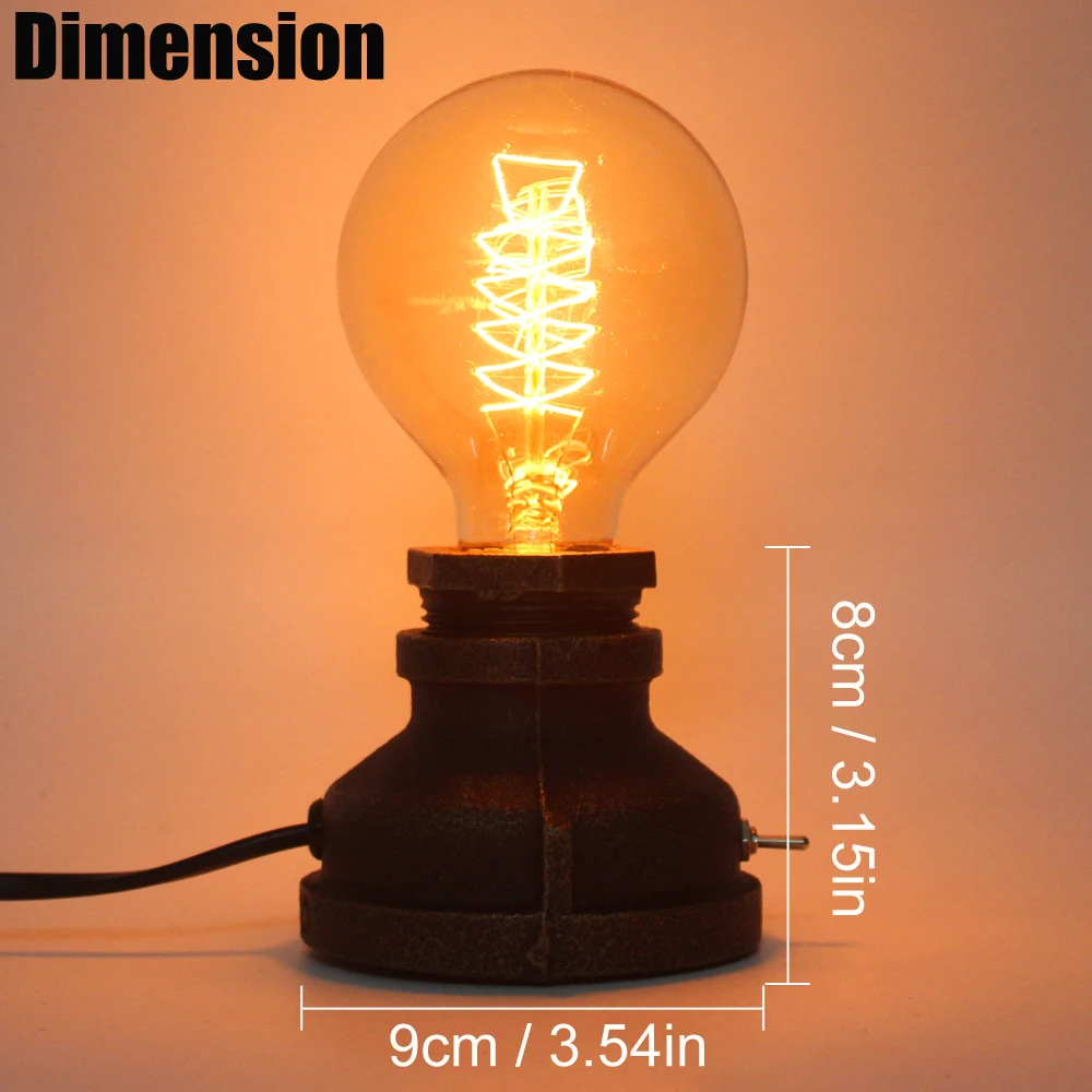 Креативная Ретро Настольная лампа для столовой спальни прикроватная тумбочка