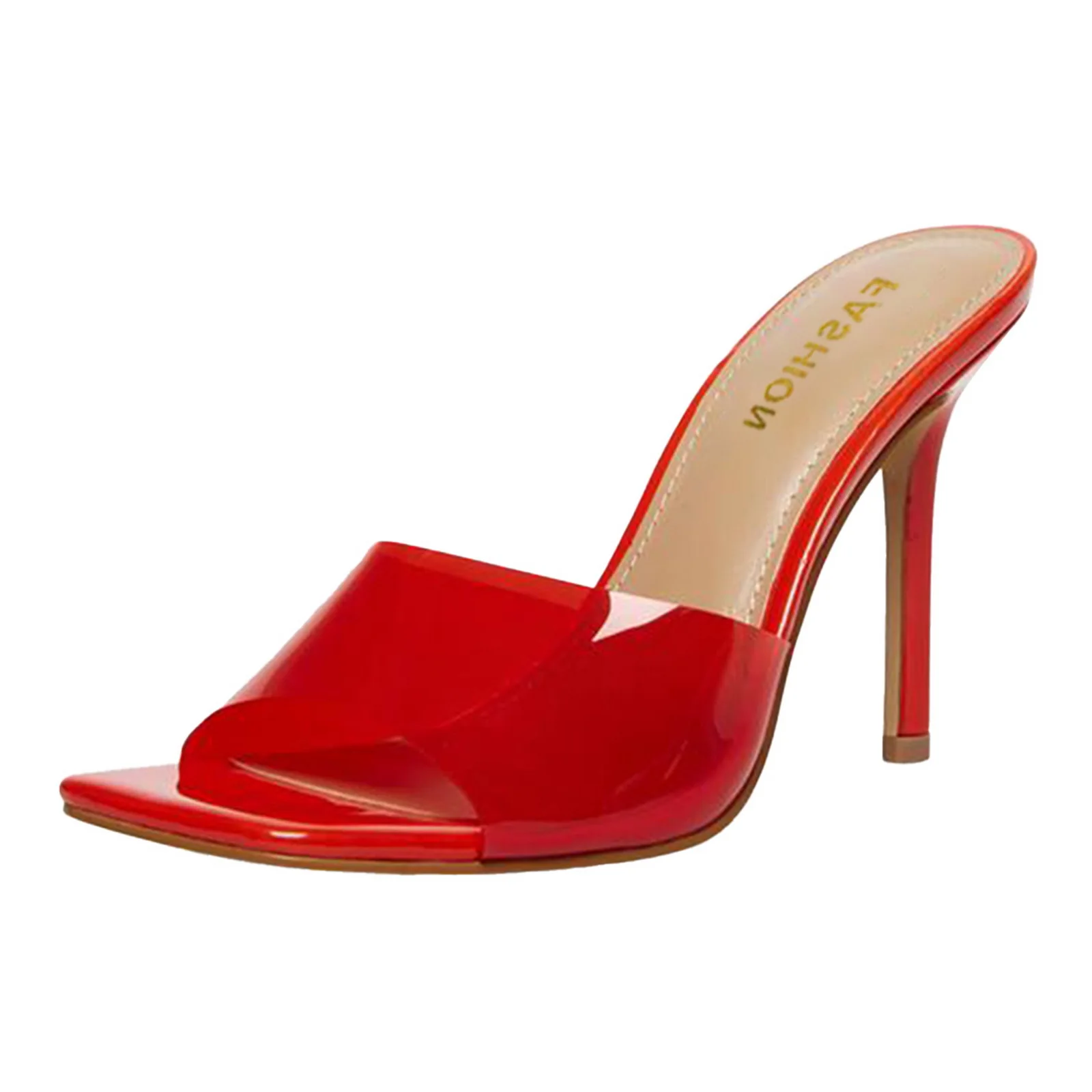 Zapatos de tacón con punta cuadrada para mujer, Sandalias de tacón alto, finas, a la moda, 11CM, para verano, 2021