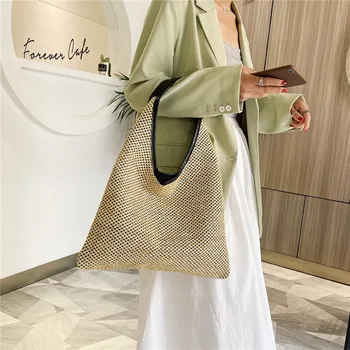

Summer Weaving Beach Bags Female 2020 New Fashion Hand Versatile Casual Mass Shoulder Straw Bags Bohemia Hand Bag Beach Bag