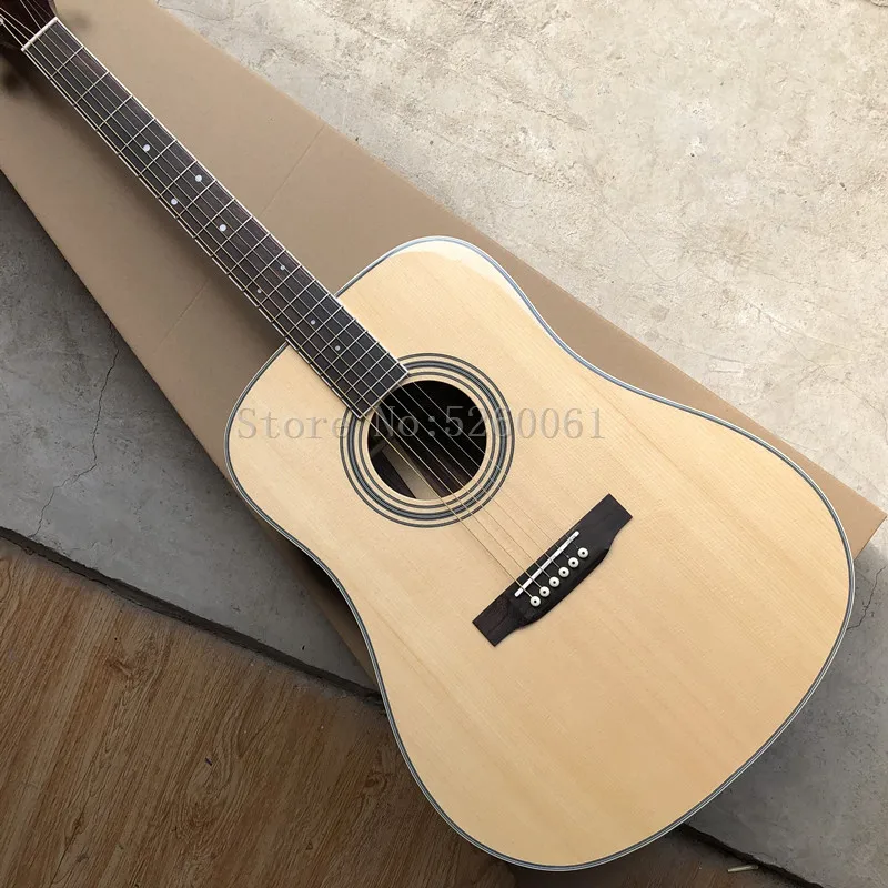Guitarra acústica de abeto macizo de 41 pulgadas, diapasón de palisandro,  guitarra eléctrica de 35 estilos, nueva de fábrica 2020|Guitarra| -  AliExpress